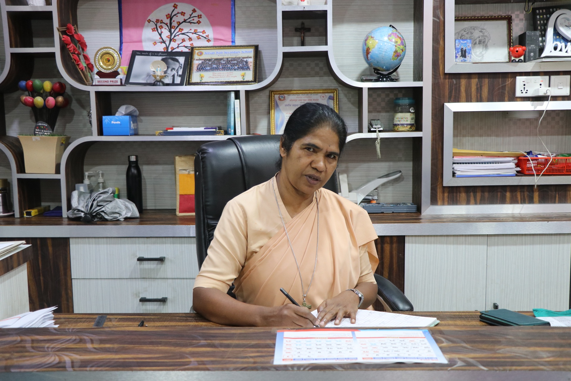 Vice Principal Sr. Anice Joseph executive office at Jeevan Jyoti Secondary School