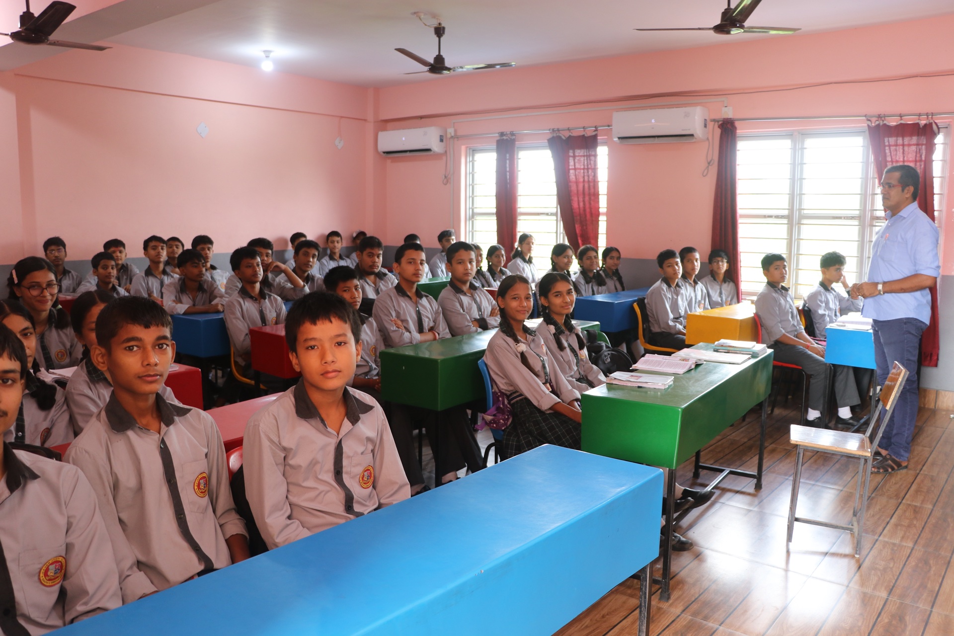 Students engaged during class lecture session