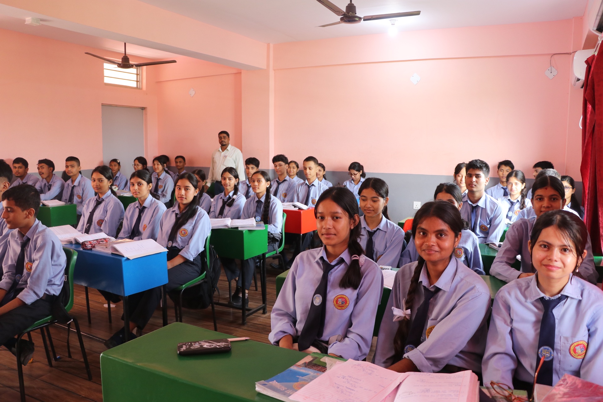 High school student classroom in session