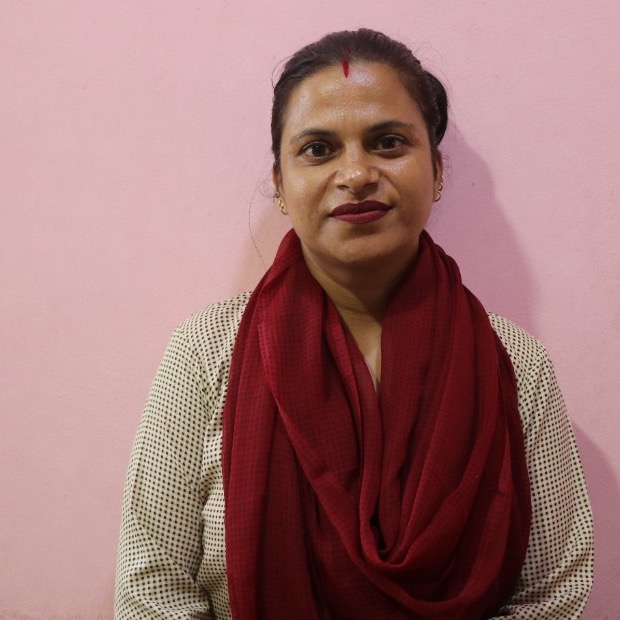 Nursery Co-ordinator Sita Sharma