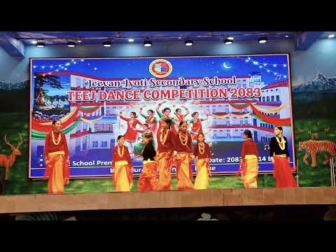 Class 7D Teej Dance 2083